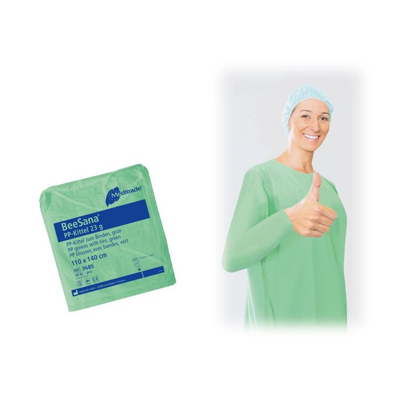 Manteau de protection BeeSana® PP pour le personnel et les visiteurs, paquet de 10