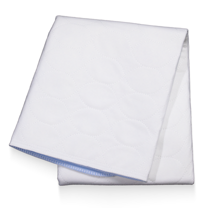 AMPri MED-COMFORT protège-lit lavable 75 x 90 cm, bleu/blanc | Paquet (1 pièce)