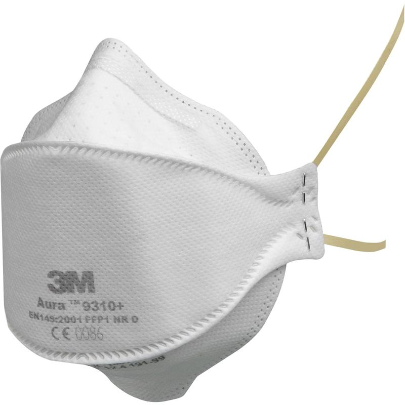 Masque anti-particules 3M™ Aura™, FFP1, sans valve, 9310+ | Paquet (20 pièces)