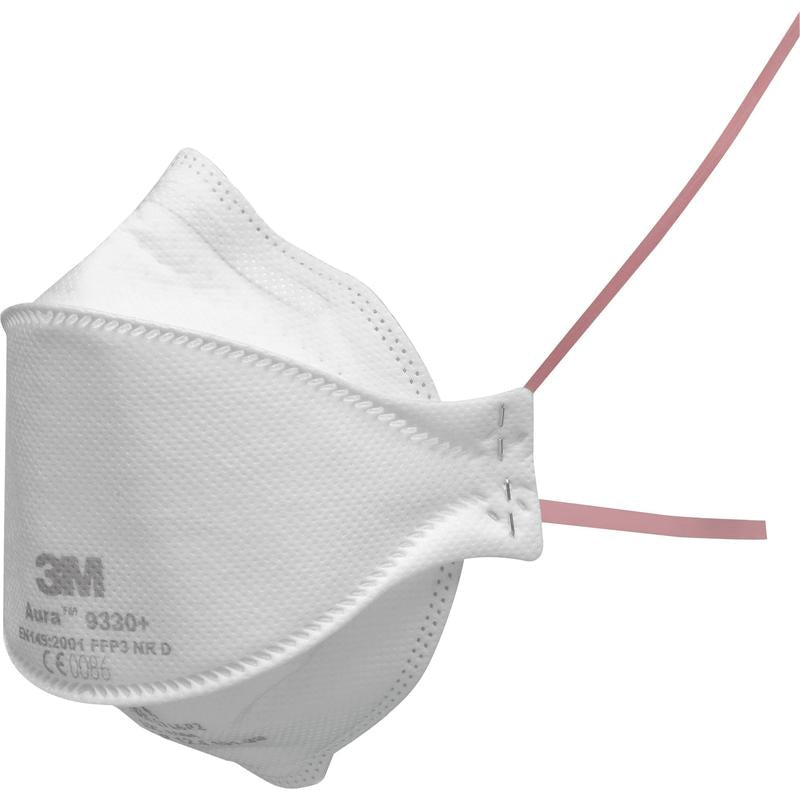 Masque anti-particules 3M™ Aura™, FFP3, sans valve, 9330+ | Paquet (20 pièces)