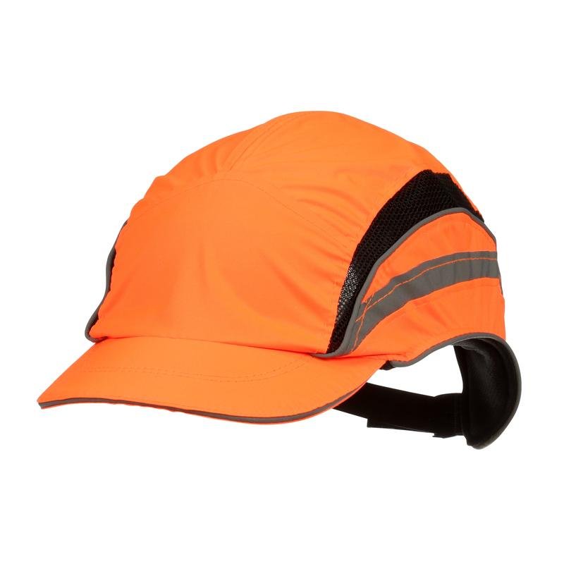Casquette anti-heurt 3M™ First Base™ 3 2021874, classique, fluorescente haute visibilité, orange, visière courte, 55 mm | Paquet (1 pièce)