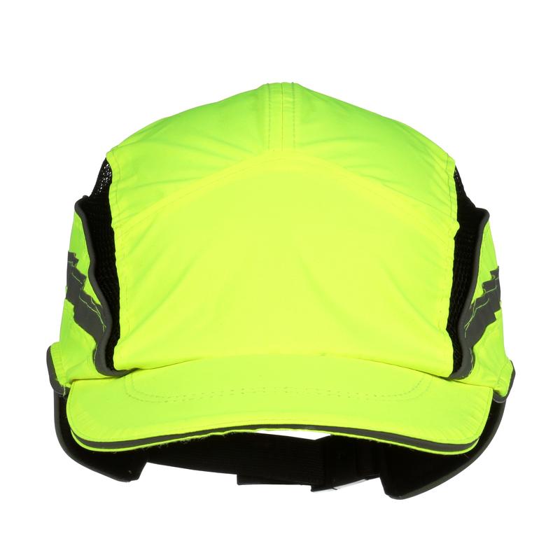 Casquette anti-heurt 3M™ First Base™ 3 2021866, classique, fluorescente haute visibilité, jaune, visière courte, 55 mm, personnalisée | Paquet (1 pièce)