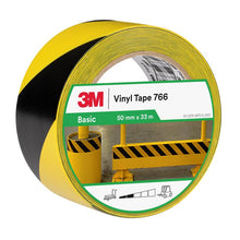 Ruban de marquage des risques 3M™ 766i, jaune/noir, 50 mm x 33 m, emballé individuellement | Paquet (1 rouleau)
