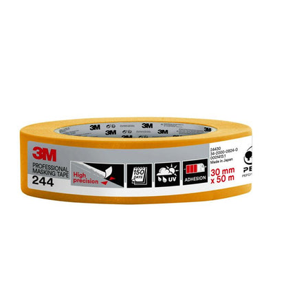 Ruban de masquage pour peintres 3M™ 244, 50 m - ruban de masquage pour travaux de peinture