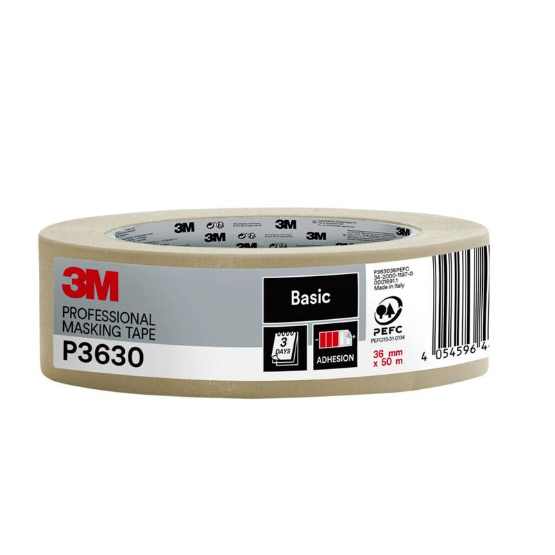 Ruban de masquage pour peintre 3M™ P3630, ruban de masquage pour des travaux de peinture précis