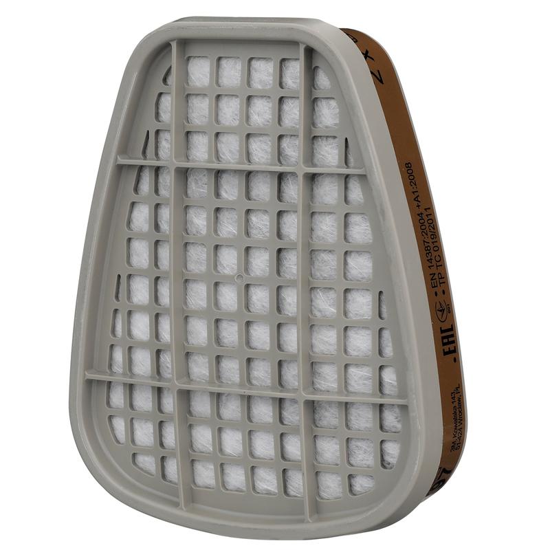 Filtre 3M™ pour gaz et vapeurs, A2 6055 | Paquet (2 pièces)