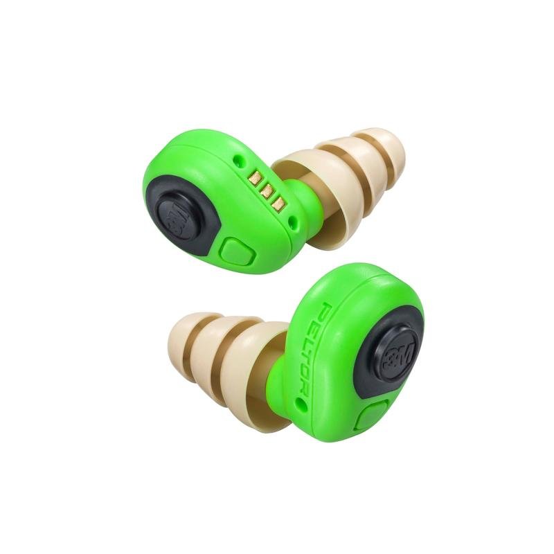 Bouchons d'oreille électroniques 3M™ PELTOR™, verts, EEP-100 EU | Paquet (1 pièce)