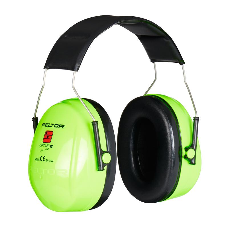 Cache-oreilles 3M™ PELTOR™ Optime™ II, couleur d'avertissement, bandeau, H520A-472-GB | Paquet (1 pièce)