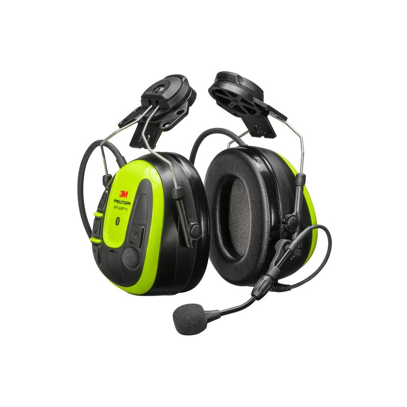 Casque 3M™ PELTOR™ WS™ ALERT™ X, coques jaune clair, fixation pour casque de sécurité, compatible avec application mobile, MRX21P3E4WS6 | Paquet (1 pièce)