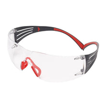 Lunettes de sécurité 3M™ SecureFit™ 400, branches rouges/gris, revêtement antibuée/anti-rayures Scotchgard™ (K&N), verres transparents, SF401SGAF-RED-EU | Paquet (1 pièce)