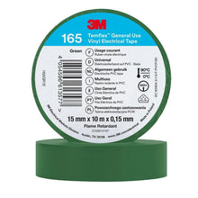Ruban isolant en vinyle 3M™ Temflex™ 165, vert - Ruban isolant électrique