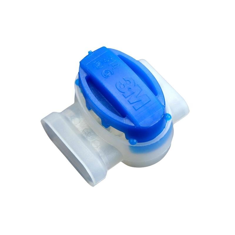 Connecteur 3M™ Scotchlok™ 314, résistant à l'humidité, ignifuge, bleu, 600 V, max. 0,5 - 1,5 mm², 500 pièces/paquet | Paquet (50 pièces)