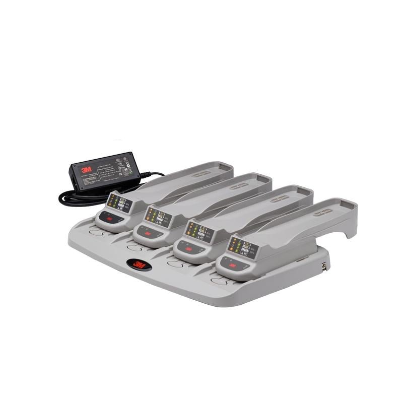 Chargeur de batterie 3M™ Versaflo™, quatre stations, Europe, TR-644E | Paquet (1 pièce)