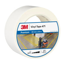 Ruban PVC souple 3M™ 471, blanc, 50 mm x 33 m, 0,14 mm, emballé individuellement | Paquet (1 rouleau)