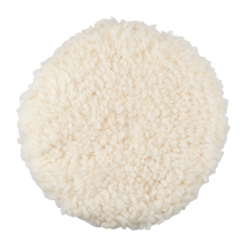 Tampon de polissage en peau d'agneau 3MMC, double face, blanc, 203 mm, 05704 | Paquet (1 pièce)