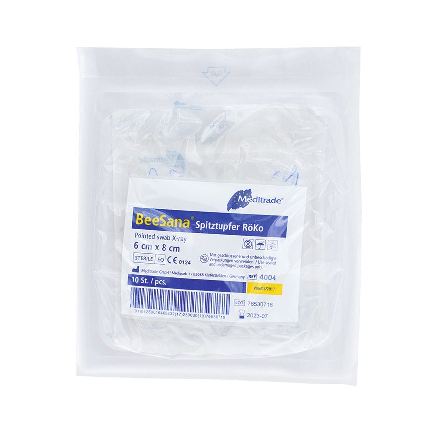 Écouvillon pointu BeeSana® VM 20, RöKo, stérile, 6 x 8 cm, petit | Paquet (600 pièces)