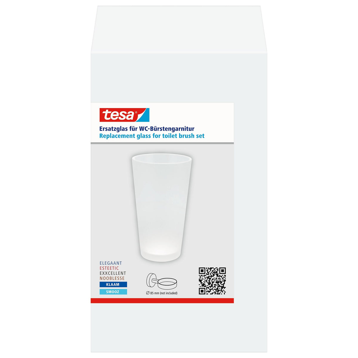 tesa Ersatzglas für Toilettenbürste Elegaant, Esteetic, Exxcellent, Nooblesse, Klaam und Smooz