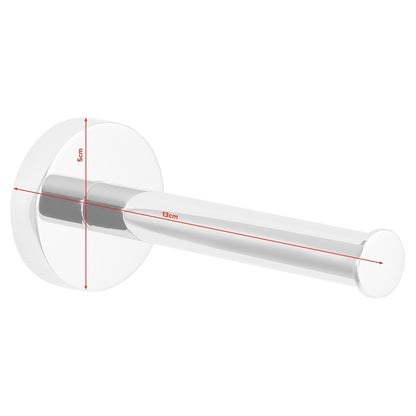 Support de rouleau de rechange tesa Exxcellent, en métal chromé, avec solution adhésive – Dimensions