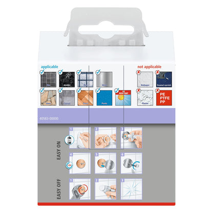 tesa MOON GREY Handtuchhaken, grau matt, inkl. Klebelösung