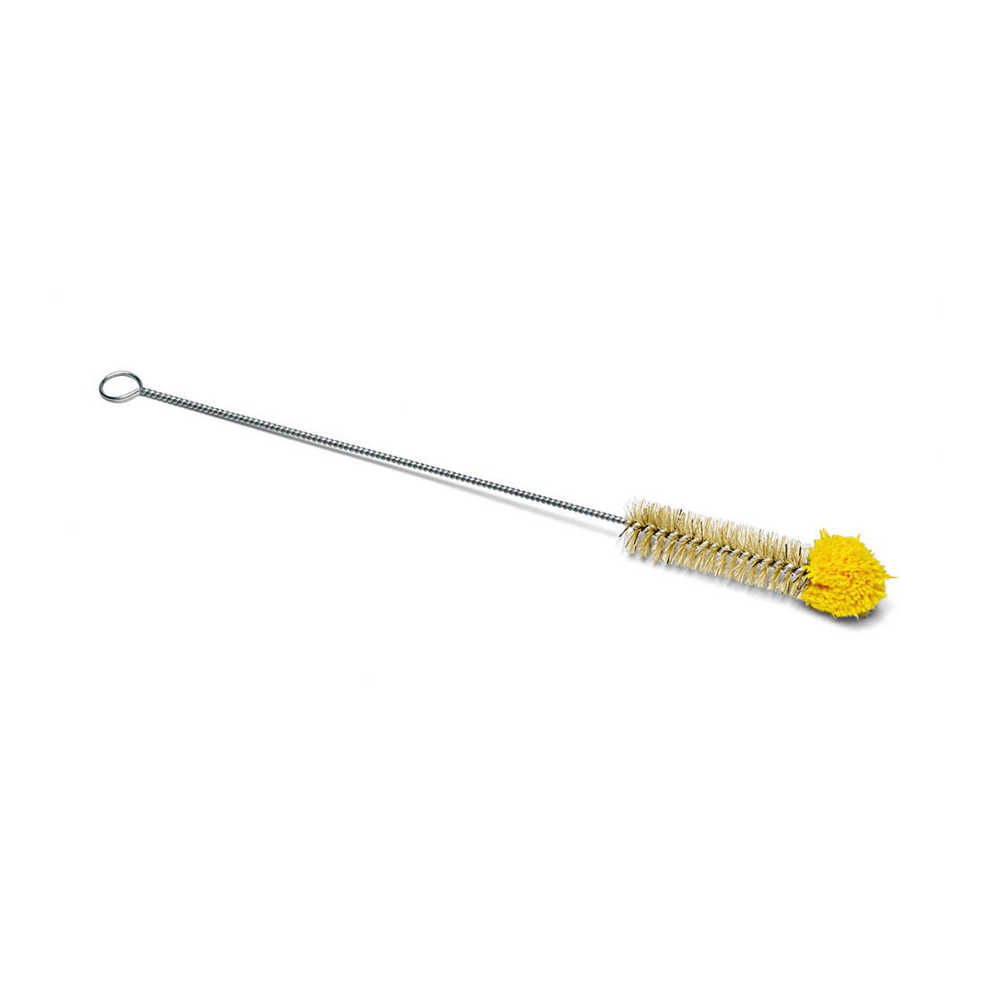 La brosse à pipettes et tubes à essai en poils de soie pure à pointe en laine de Nölle Profi Brush Bürsten- & Pinseltechnik e.K. dispose de poils naturels épais, d'une poignée en fil torsadé et d'un œillet de suspension - idéale pour le nettoyage du verre de laboratoire.