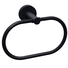 tesa MOON BLACK Handtuchring, selbstklebend, schwarz pulverisierter schwarz