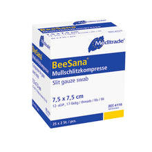 Compresse à fentes de gaze BeeSana®, stérile, 12 fois (50 pièces)