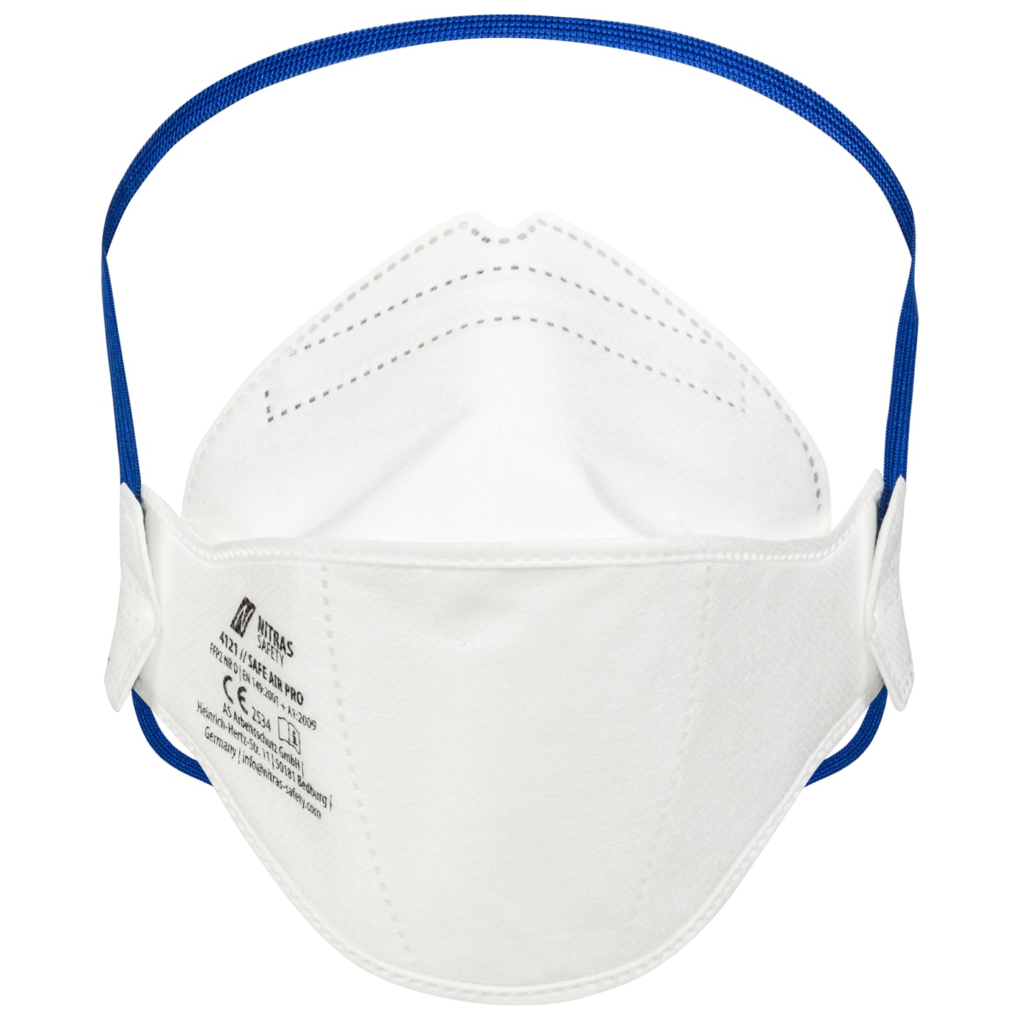 NITRAS SAFE AIR PRO, masque respiratoire, blanc, EN 149, boîte de 15 pièces qualité premium | Paquet (15 pièces)
