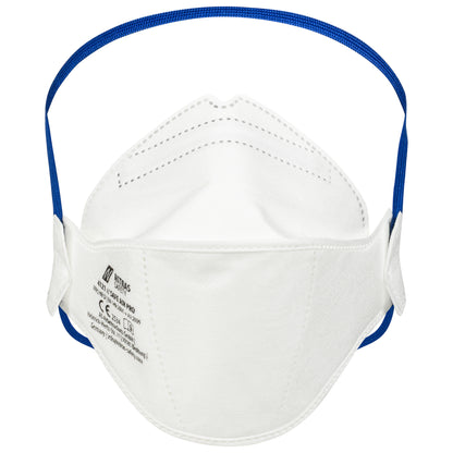 NITRAS SAFE AIR PRO, masque respiratoire, blanc, EN 149, boîte de 15 pièces qualité premium | Paquet (15 pièces)