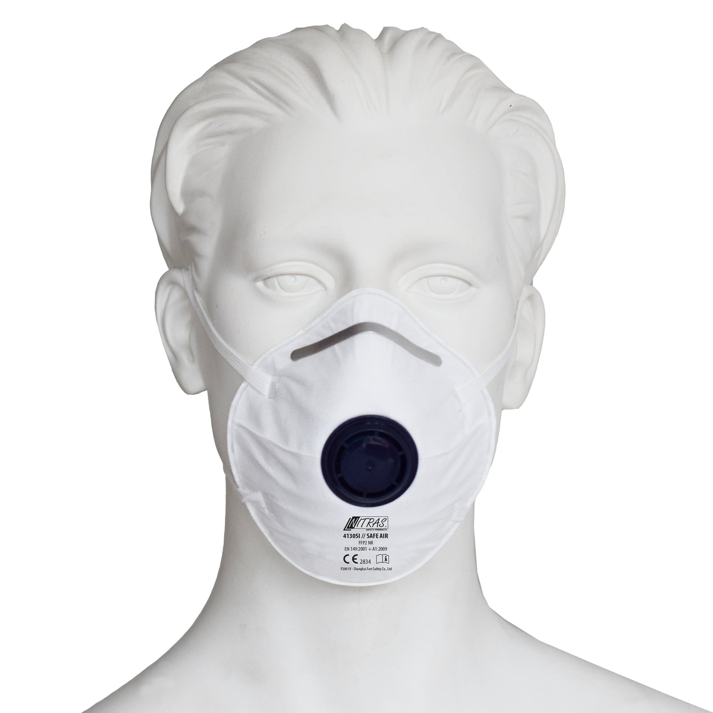 NITRAS SAFE AIR, masque respiratoire, blanc, EN 149, boîte de 15 pièces | Paquet (15 pièces)