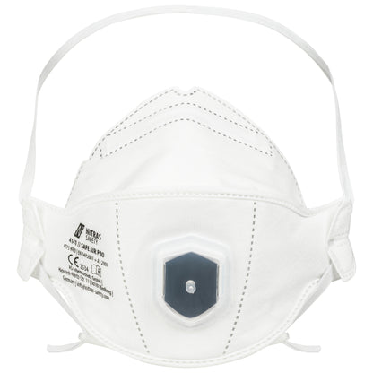 NITRAS SAFE AIR PRO, masque respiratoire, blanc, EN 149, boîte de 15 pièces qualité premium | Paquet (15 pièces)