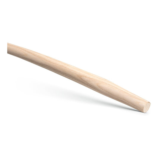 Le manche en T Nölle Profi Brush de 1 100 mm, en frêne, courbé avec un coude en forme d'œuf, destiné aux bêches et aux pelles (DIN 2015200), de la marque Nölle Profi Brush Bürsten- & Pinseltechnik e.K., se caractérise par sa couleur claire, sa surface lisse et son extrémité arrondie.
