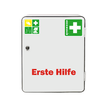 Armoire à pharmacie HEIDELBERG, contenu standard selon la norme DIN 13157