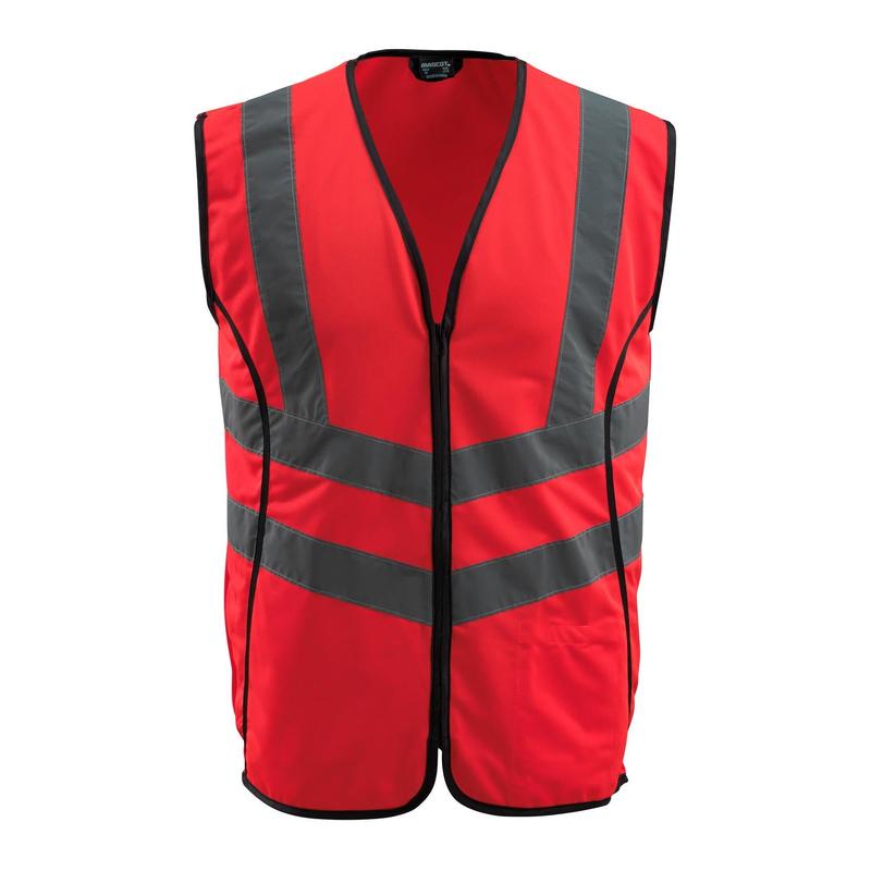 Gilet de circulation MASCOT® Wingate, rouge haute visibilité