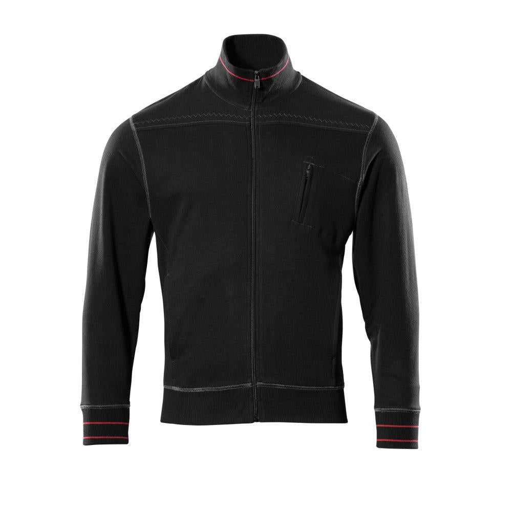 MASCOT® Chania sweat-shirt avec fermeture éclair, noir
