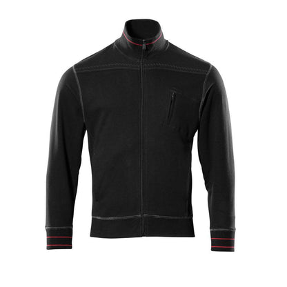 MASCOT® Chania sweat-shirt avec fermeture éclair, noir