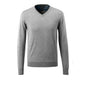 Pull tricoté col V, pull tricoté en laine mérinos