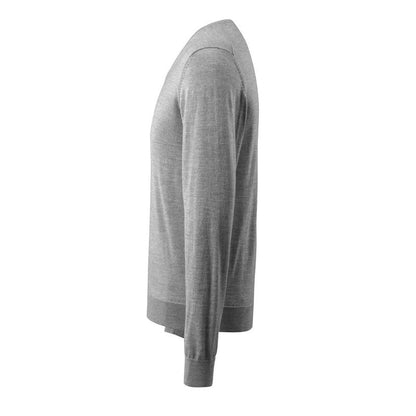 Pull tricoté col V, pull tricoté en laine mérinos