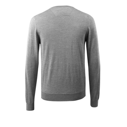 Pull tricoté col V, pull tricoté en laine mérinos