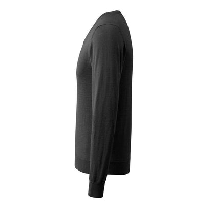 Pull tricoté col V, pull tricoté en laine mérinos