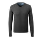 Pull tricoté col V, pull tricoté en laine mérinos