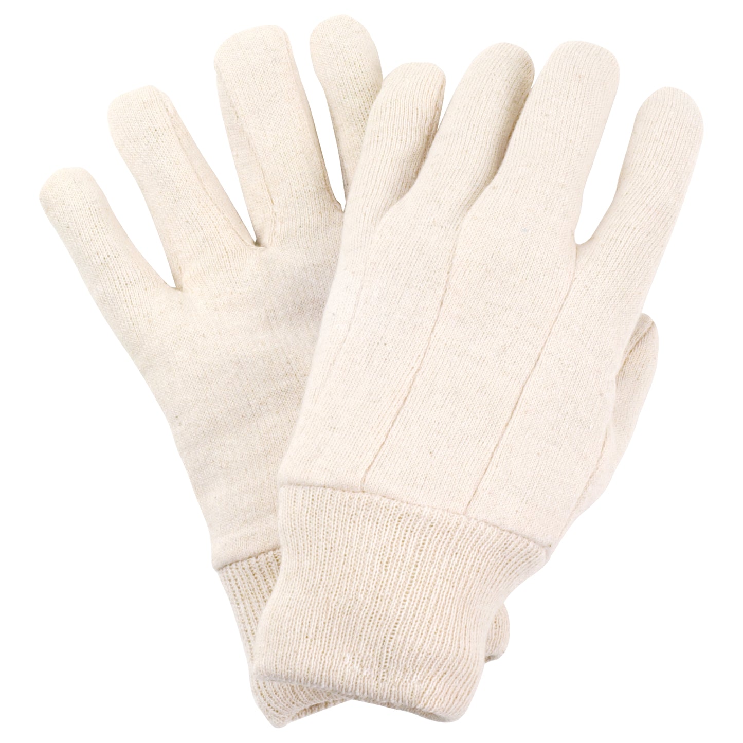Gants en jersey de coton NITRAS, jersey de coton naturel | Paquet (12 paires)