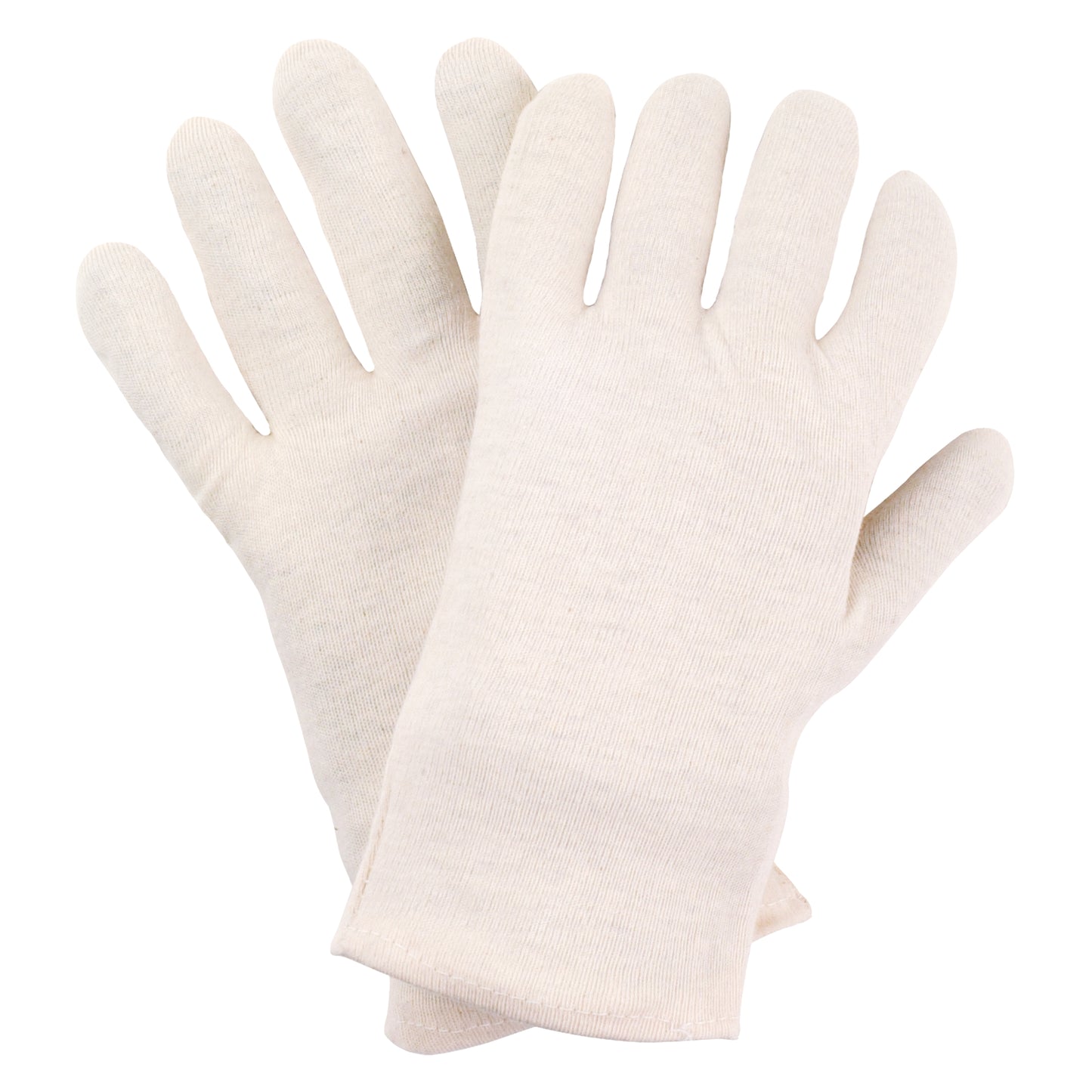 Gants en jersey de coton NITRAS, jersey de coton naturel | Paquet (12 paires)
