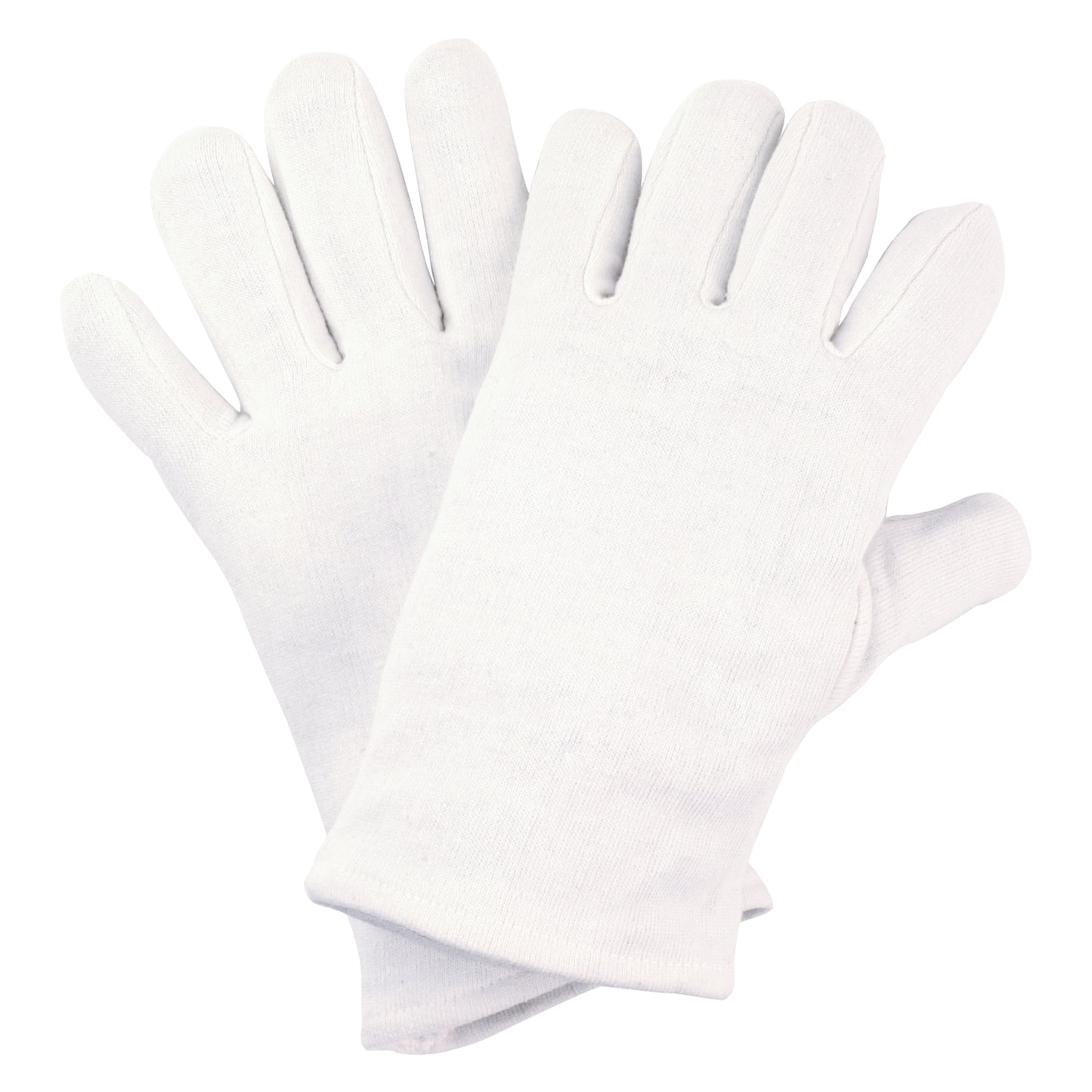 Gants en jersey de coton NITRAS, blanc, jersey de coton OEKO-TEX | Paquet (12 paires)