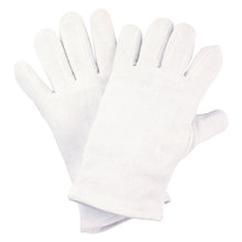 Gants en jersey de coton NITRAS, blanc, jersey de coton OEKO-TEX | Paquet (12 paires)