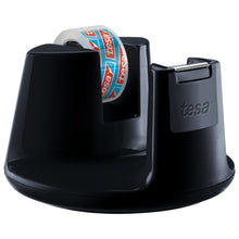 Dérouleur de table tesa Easy Cut Compact, noir transparent, 10 m x 15 mm