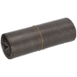 Un rouleau de sacs poubelles gris EMIL DEISS KG (GmbH + Co.) DEISS 54095 (500x580 mm, 50 pièces), sécurisé avec un élastique marron, est placé sur un fond blanc uni.