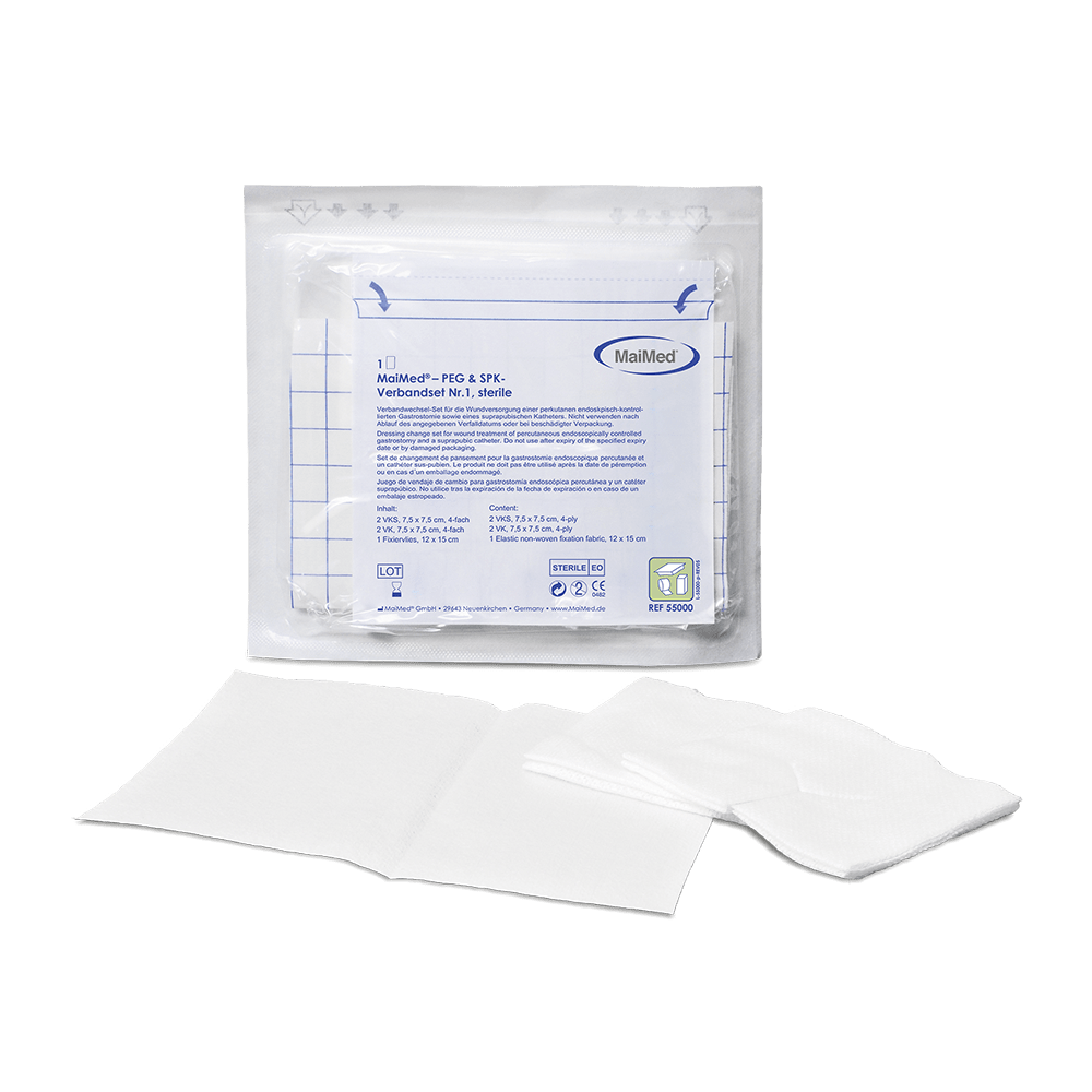 Set de pansements MaiMed PEG & SPK n° 1 - stérile stérile, emballé simplement 15 pièces/sachet | Boîte (15 pièces)
