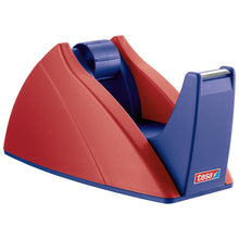 Dérouleur de table tesa 57421 Easy Cut, vide, pour rouleaux jusqu'à 33 m x 19 mm, rouge-bleu