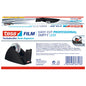tesa 57421 Easy Cut Tischabroller, leer, für Rollen bis 33m x 19mm, schwarz