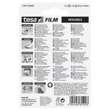 Mini-dérouleur tesafilm + 2 rouleaux « Invisible », blanc mat, pour des rouleaux jusqu'à 19 m